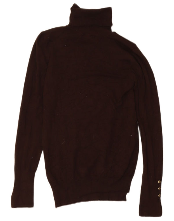 Rollkragenpullover für Damen von Zara, Gr. 12, mittelbraun, Viskose