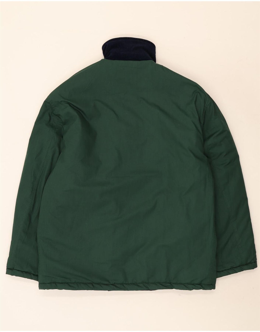 Vintage Herren Wende-Steppjacke UK 38 Medium Navy Blue Polyester