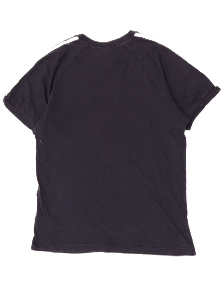 Adidas Herren Kurzarm-T-Shirt, mittelgroß, Marineblau, Baumwolle