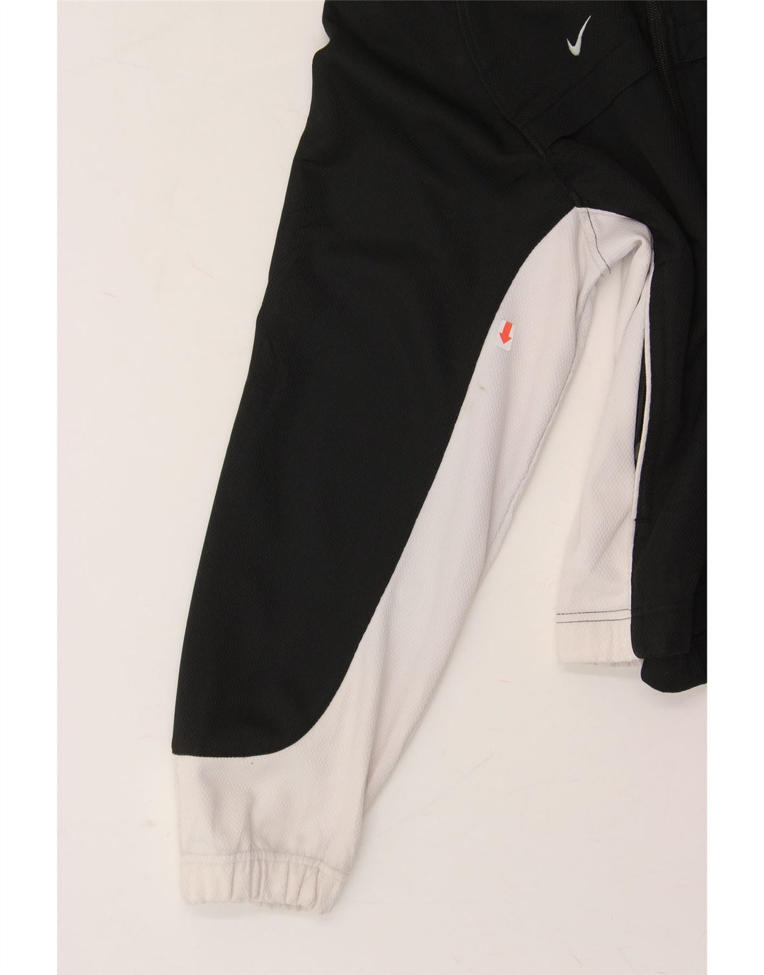 NIKE Mens Tracksuit Top Jacket Small Black Colourblock Vintage Nike and Second-Hand Nike from Messina Hembry 