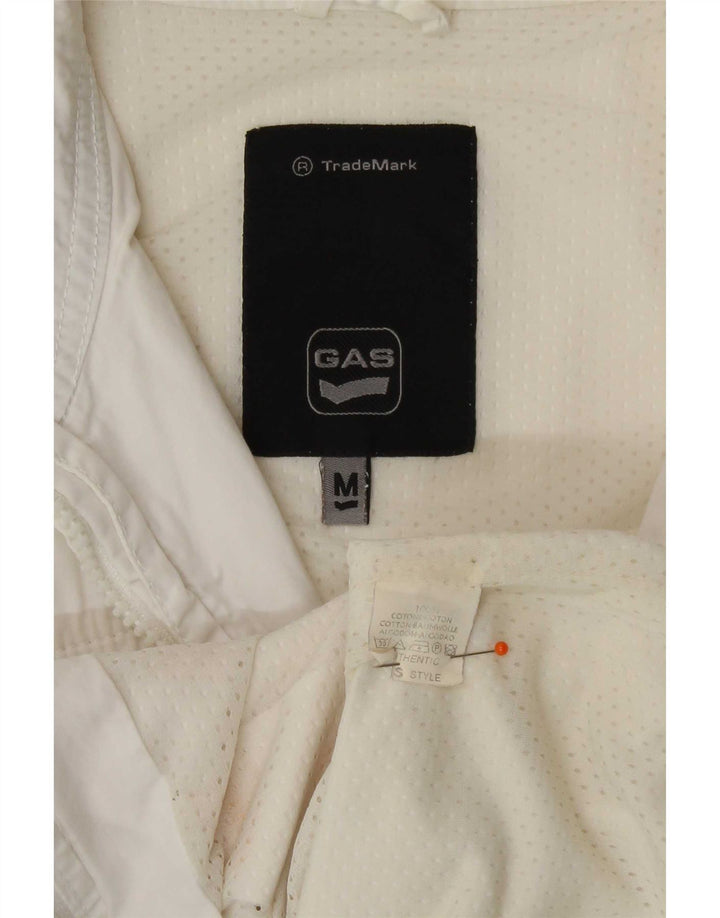 Gas Damen-Trainingsanzug, ärmellos, Jacke, UK 14, mittelweiß, Baumwolle