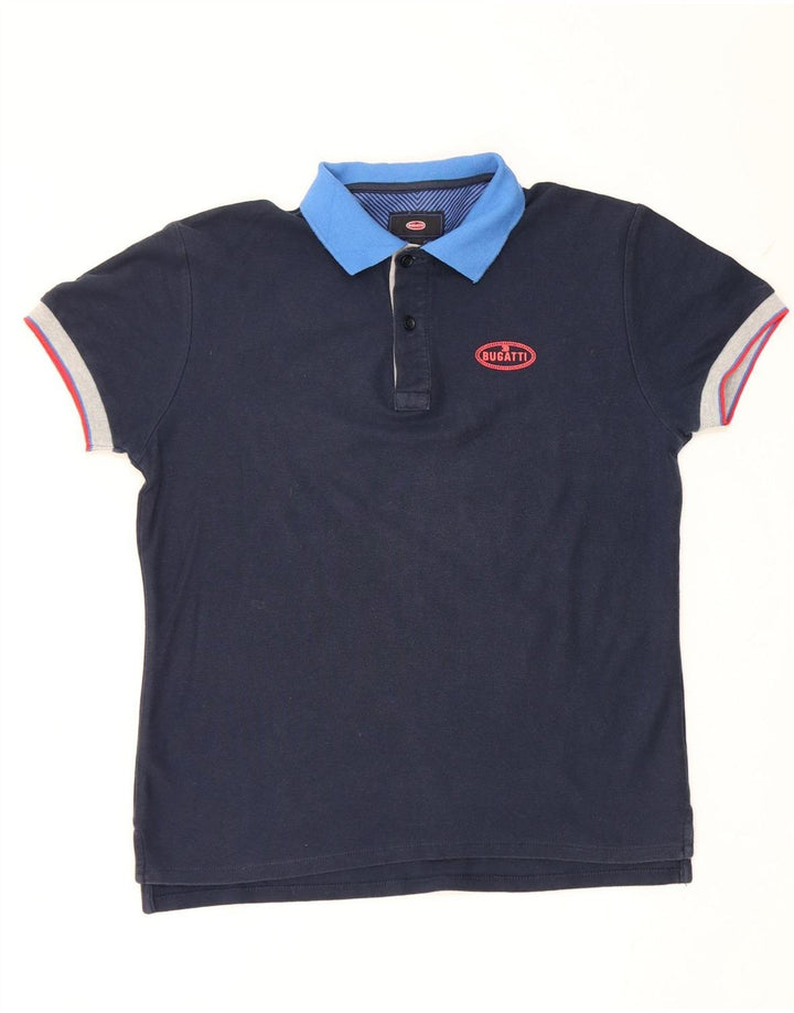 Bugatti Poloshirt für Jungen, 13–14 Jahre, marineblaue Baumwolle