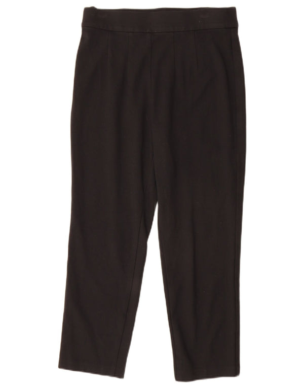 Marks & Spencer Damen Tapered Cropped-Hose UK 10 Small W27 L23 Schwarz