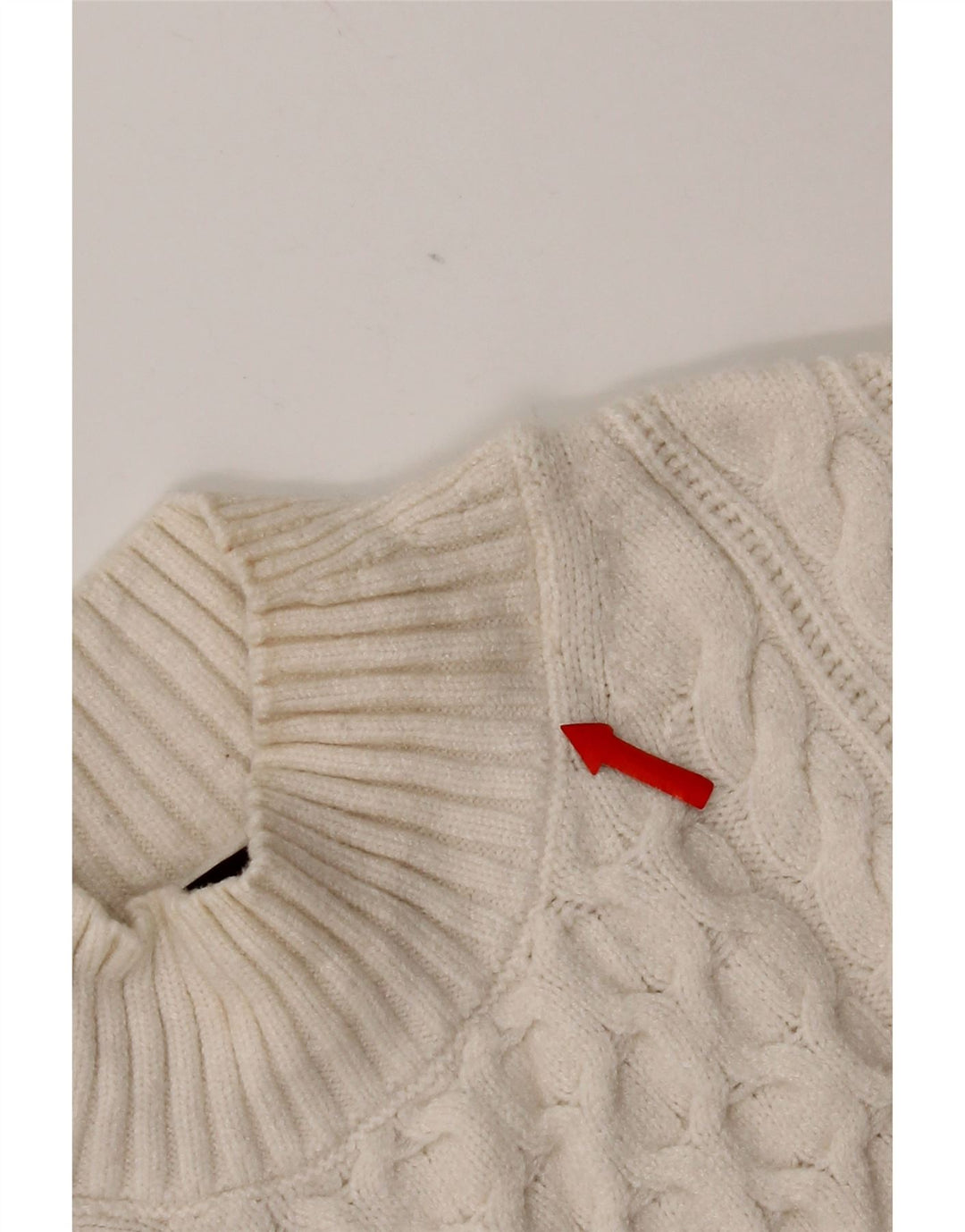 Marks & Spencer Damen-Pullover mit Rollkragen, UK 14, Mittelweiß