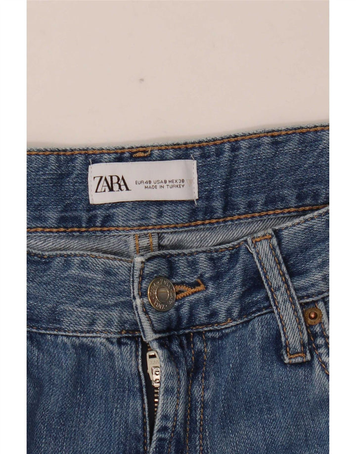 Zara Damen Loose Jeans EU 40 Medium W30 L31 Blau
