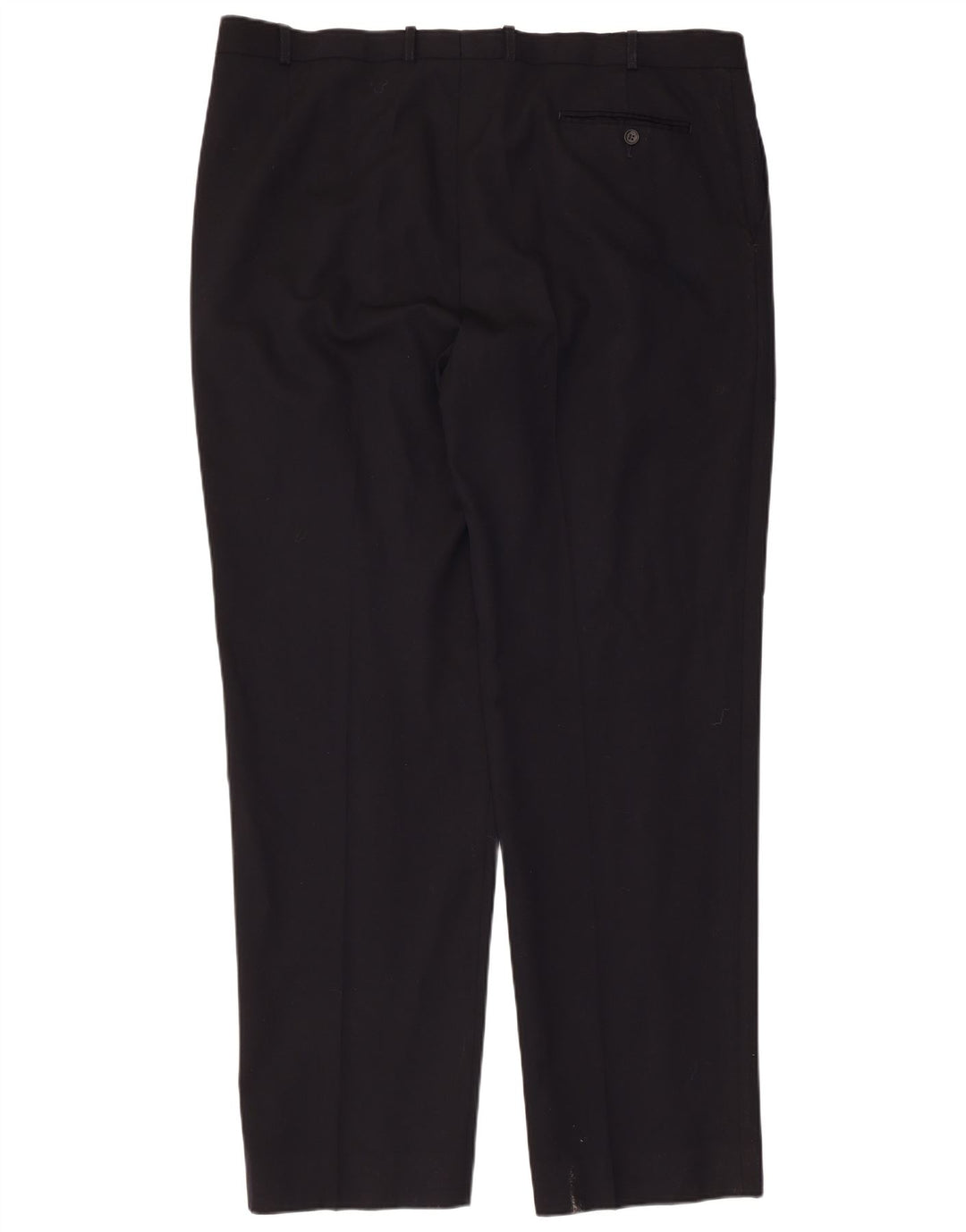 Gerade Herren-Anzughose von Marks & Spencer, W42, L33, marineblaue Wolle