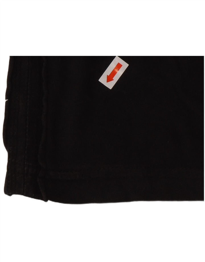 DESIGUAL Herren-Grafik-T-Shirt-Oberteil aus mittelschwarzer Baumwolle