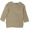FAT FACE Womens Oversized Boat Neck Jumper Sweater UK 10 Small Beige Vintage Fat Face and Second-Hand Fat Face from Messina Hembry 