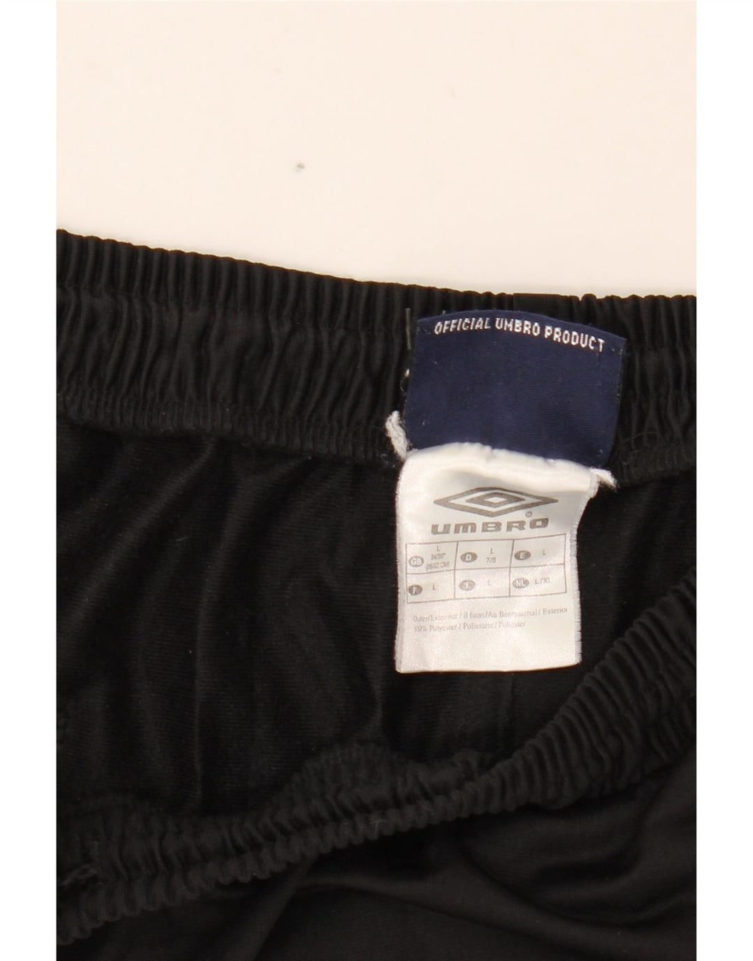 UMBRO Herren-Trainingshose, Größe L, Schwarz