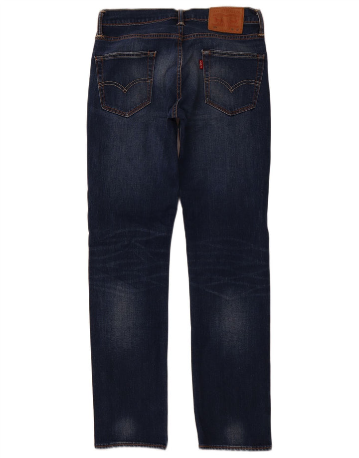 LEVI'S Damen 511 Slim Jeans W30 L32 Blaue Baumwolle