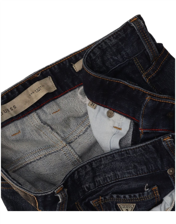 GUESS Herren Slim Straight Jeans W31 L33 Marineblau