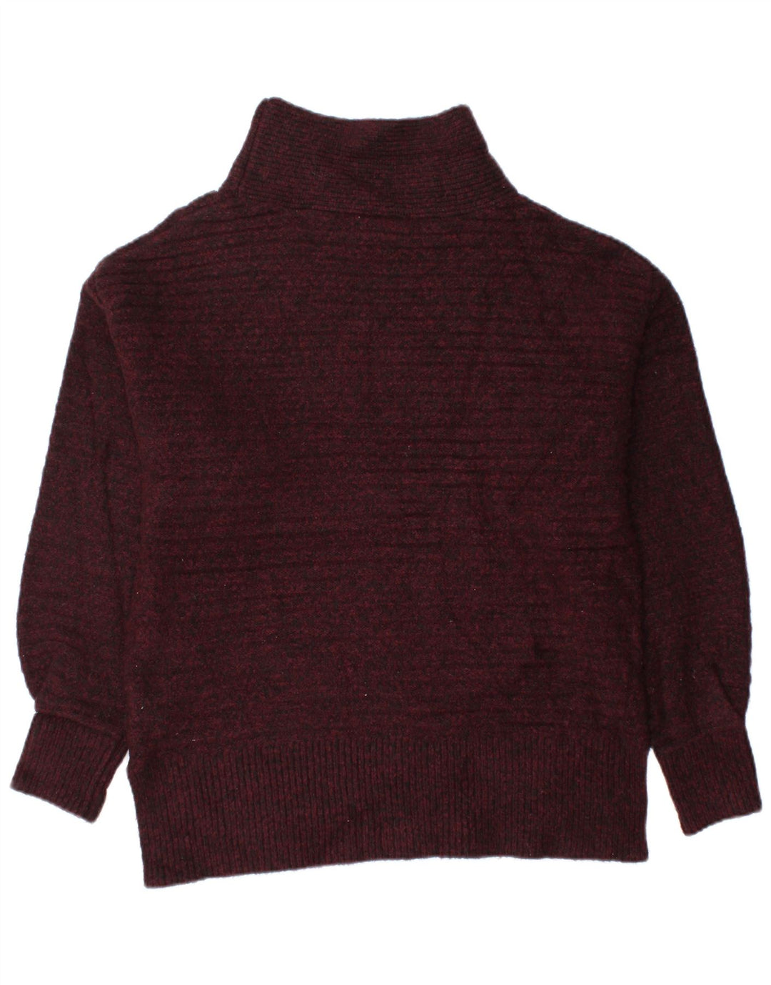 TOPSHOP Rollkragenpullover für Damen, Gr. 8, klein, Burgunderrot meliert