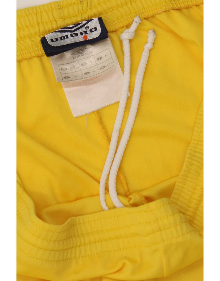 Umbro Herren-Grafik-2-teiliges Set XL, gelbes Farbblock-Polyester