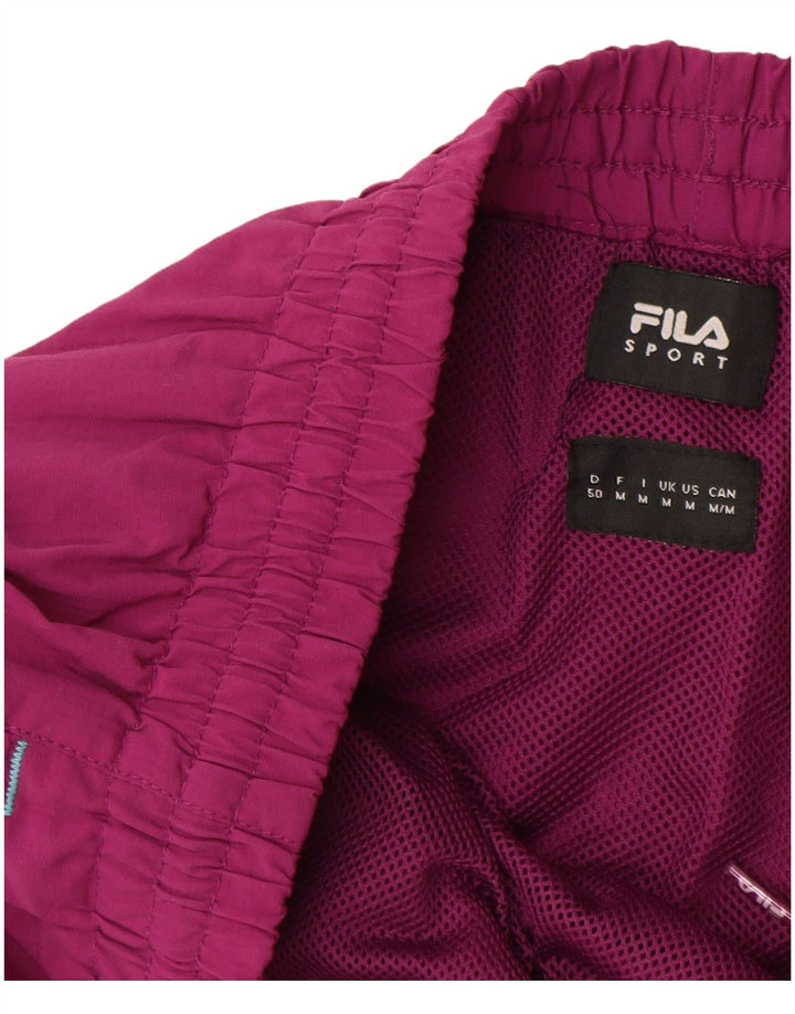 FILA Herren-Sportshorts, Mittelviolett, gestreift, Polyamid