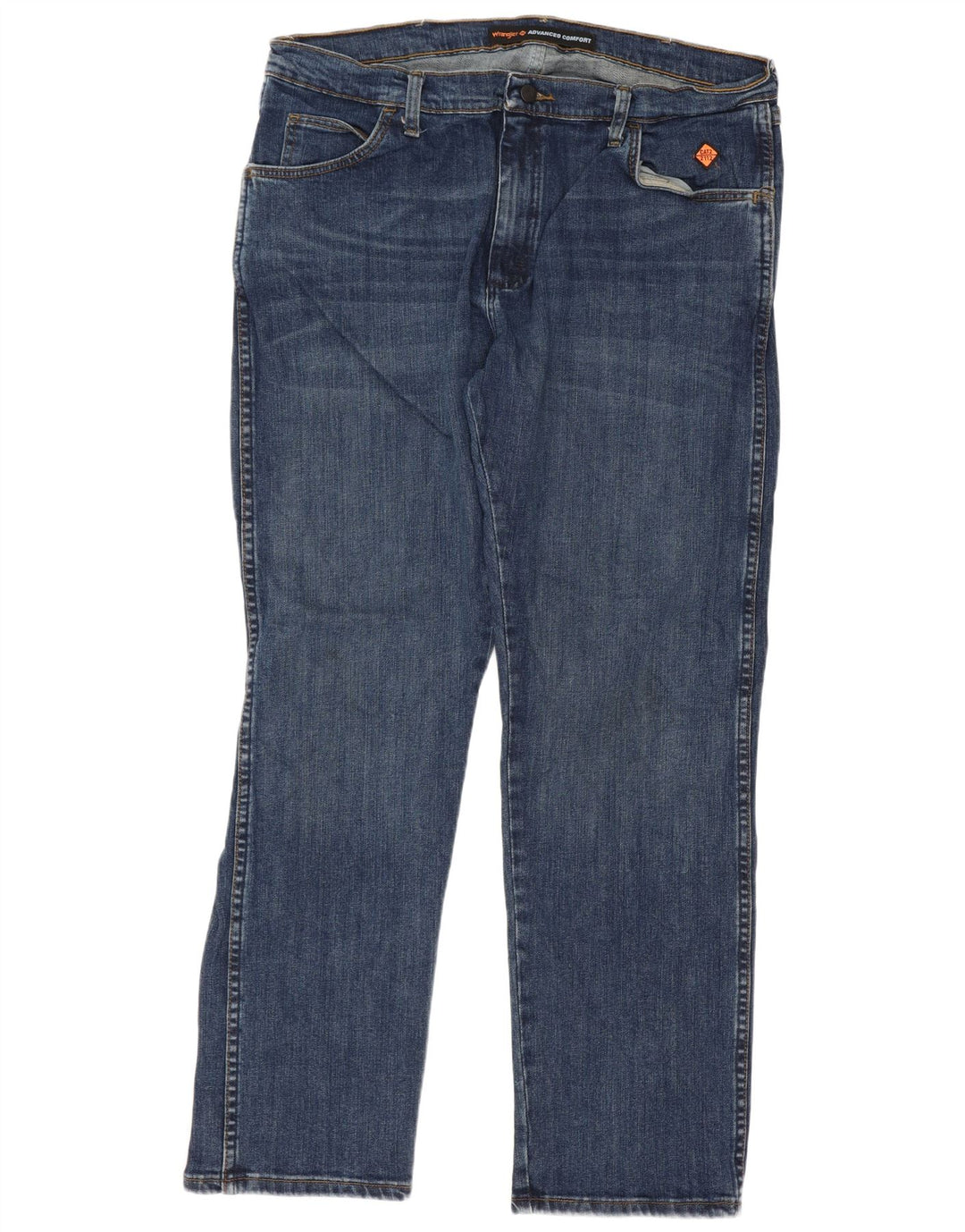 Wrangler Herren Straight Jeans W38 L30 Blaue Baumwolle