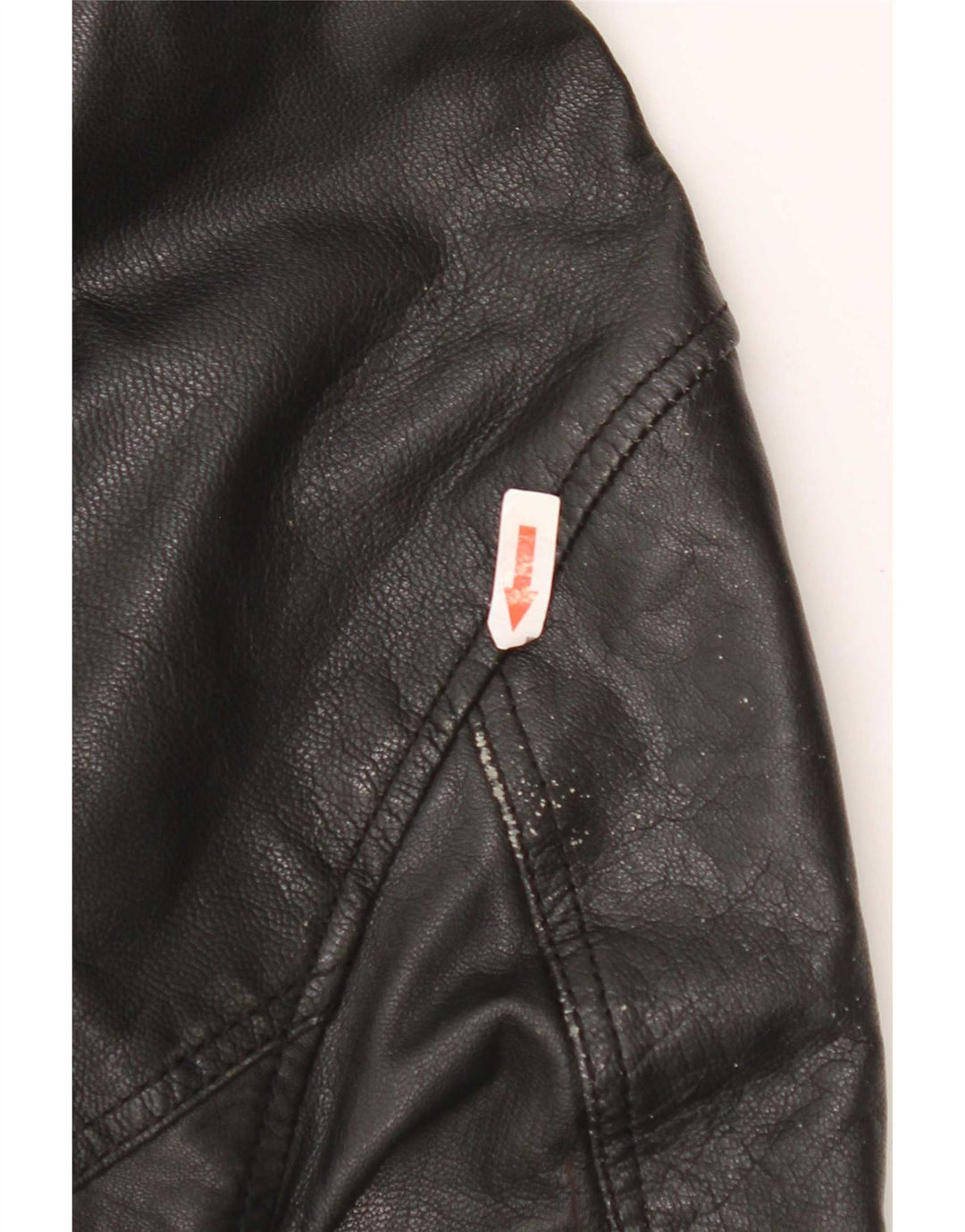 Only & Sons Herren Leder Bikerjacke UK 40 Large Schwarz