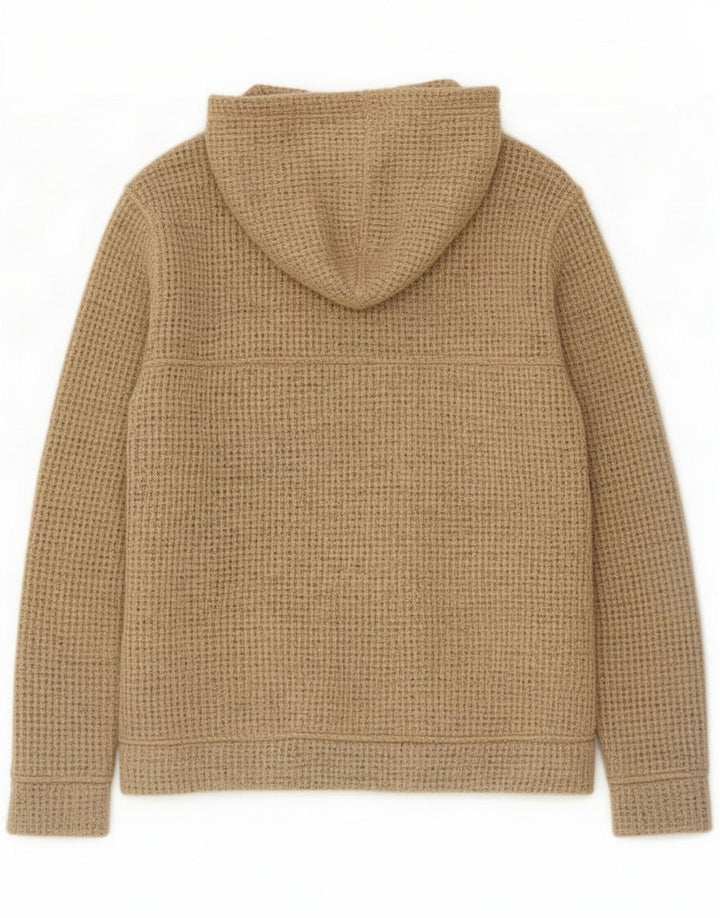 Weird Fish Herren Cardigan Pullover Large Beige Acryl