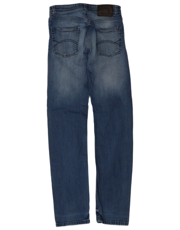Tommy Hilfiger Damen Slim Straight Jeans W29 L32 Blaue Baumwolle