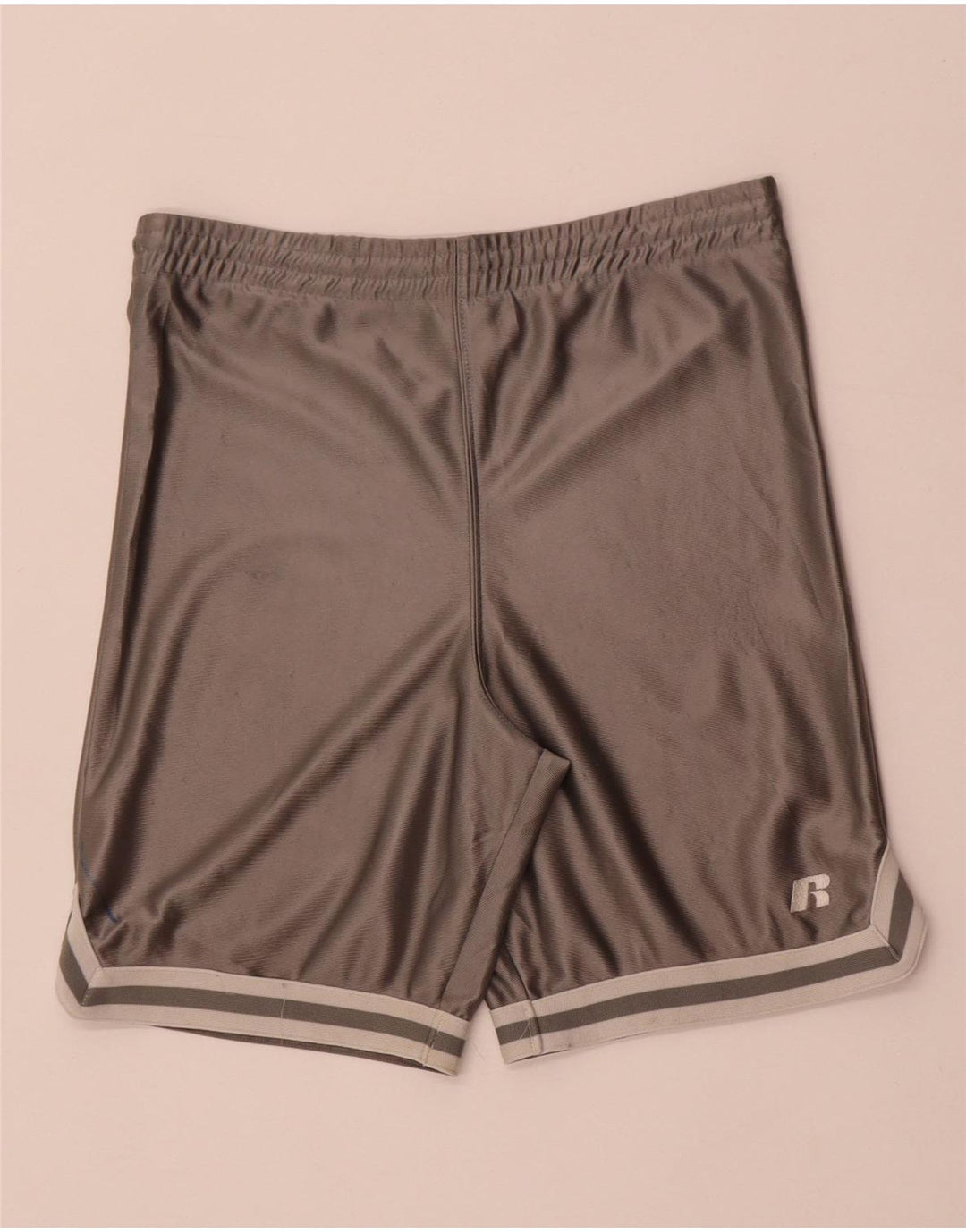 Russell Athletic Herren-Sportshorts, Größe S, Grau, Polyester