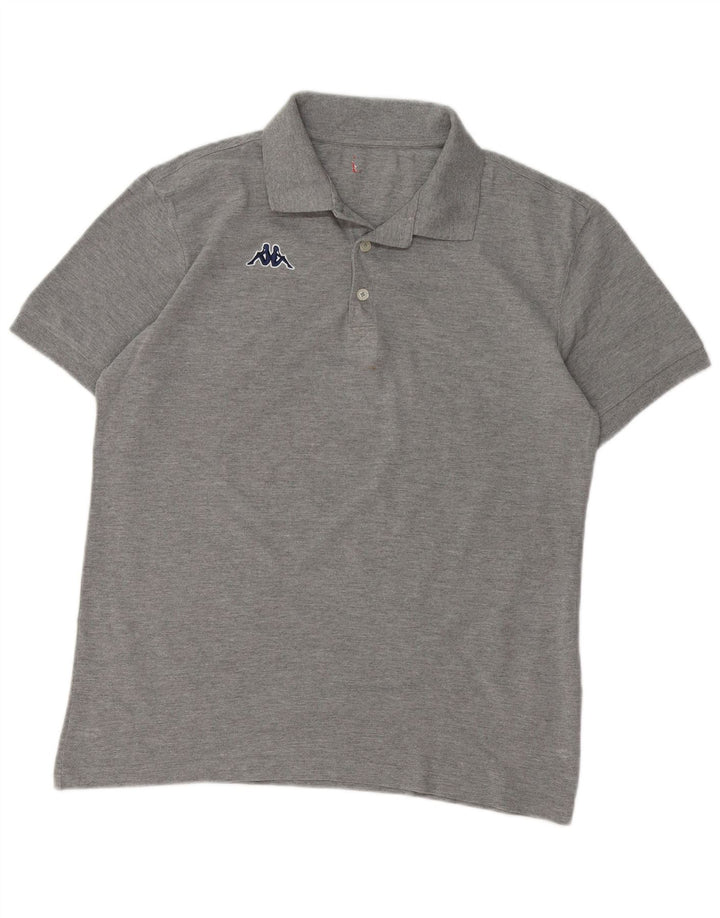 KAPPA Herren Poloshirt mittelgraue Baumwolle