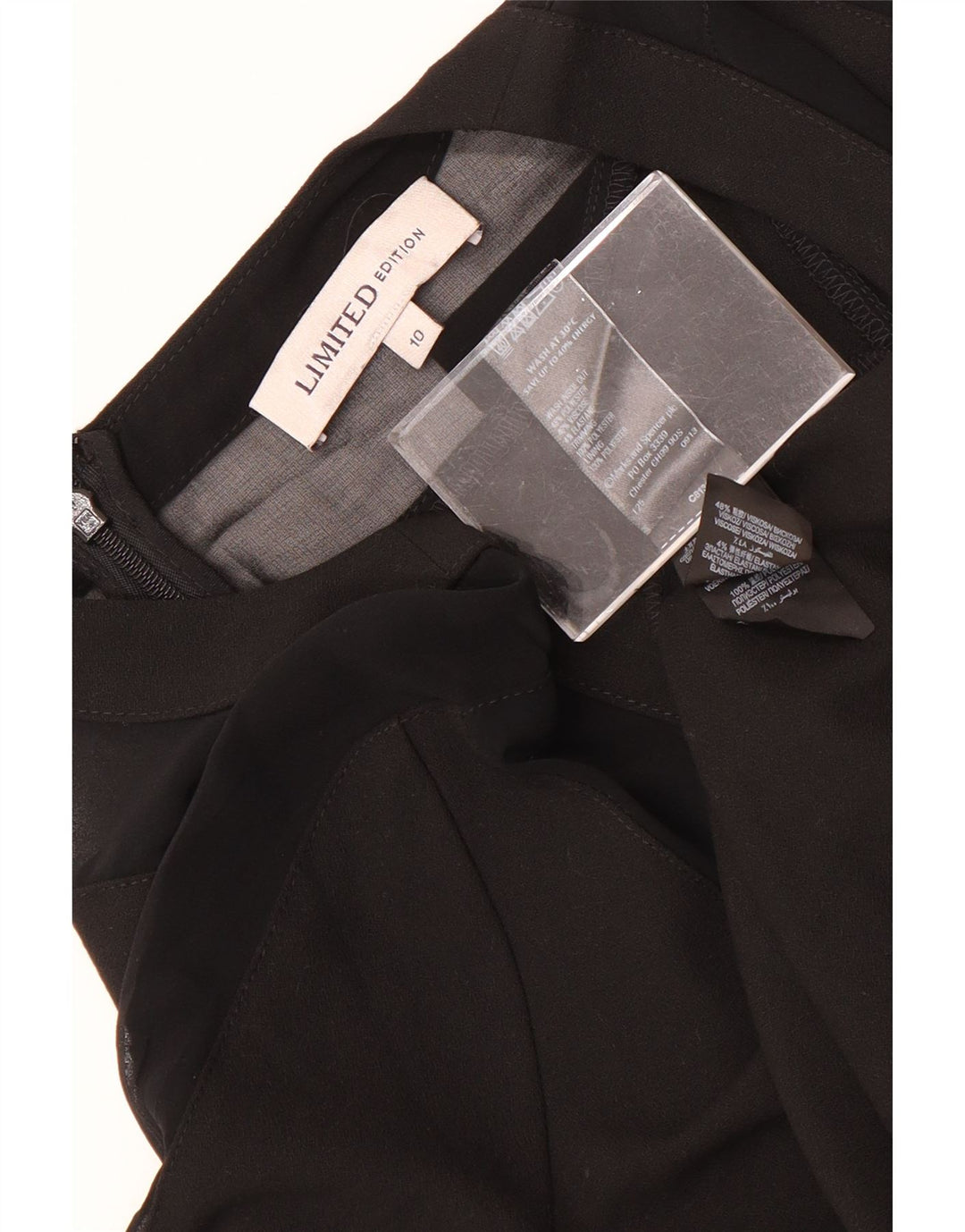 Marks & Spencer Damen-Etuikleid mit 3/4-Ärmeln, Größe S, Schwarz, Polyester