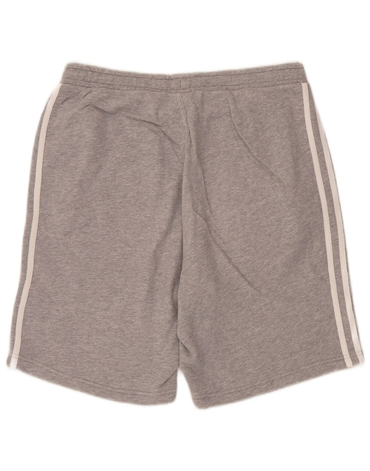 Adidas Herren Sportshorts mittelgraue Baumwolle