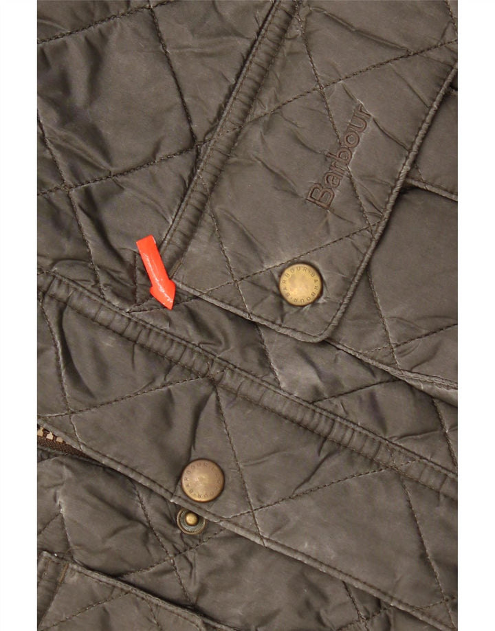 Steppjacke für Jungen von Barbour, 12–13 Jahre, XL, Khaki, Polyamid