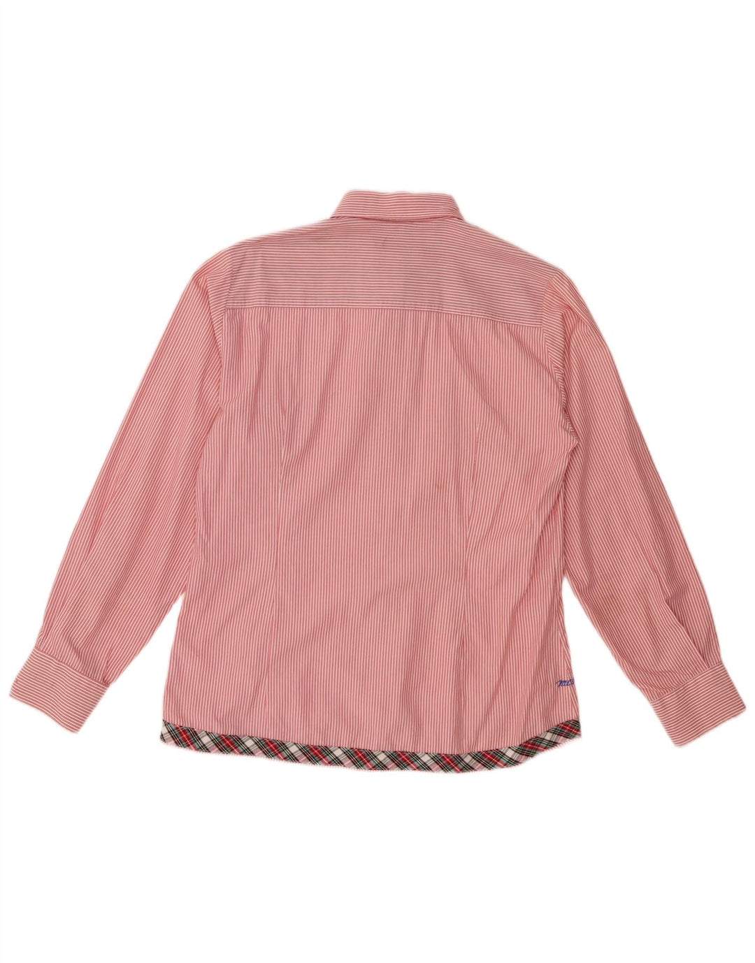 MARLBORO CLASSICS Slim-Fit-Hemd für Herren, groß, rosa Nadelstreifen