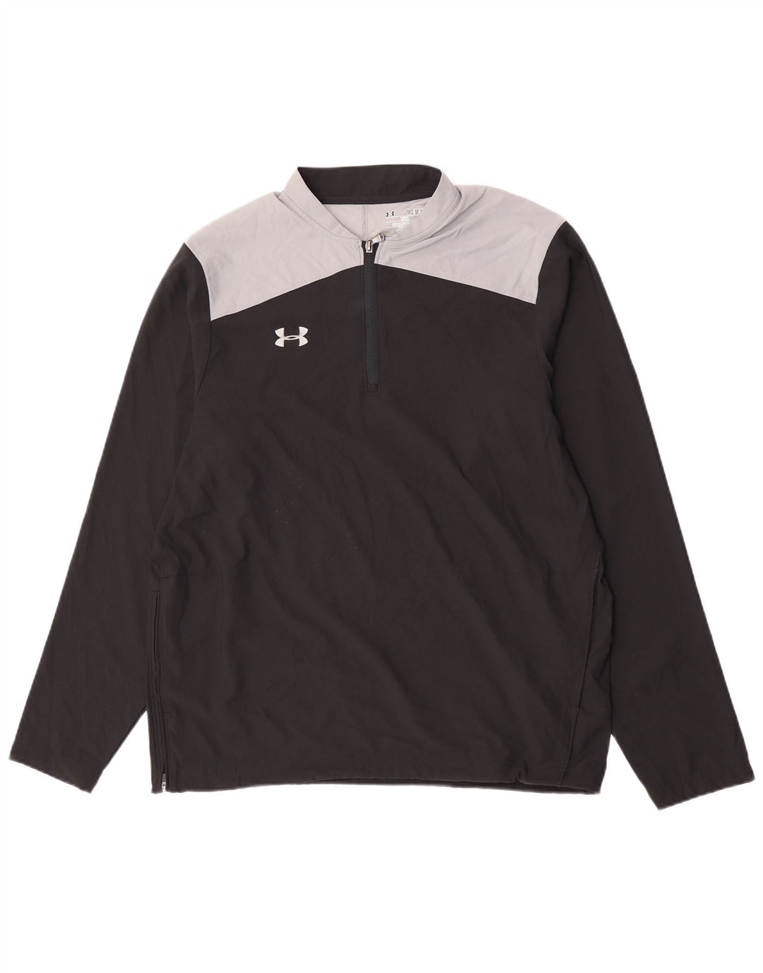 Under Armour Herren Cold Gear Top Langarm Mittelschwarz Farbblock