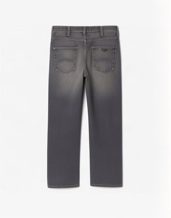 Armani Damen Straight Jeans W30 L30 Blaue Baumwolle
