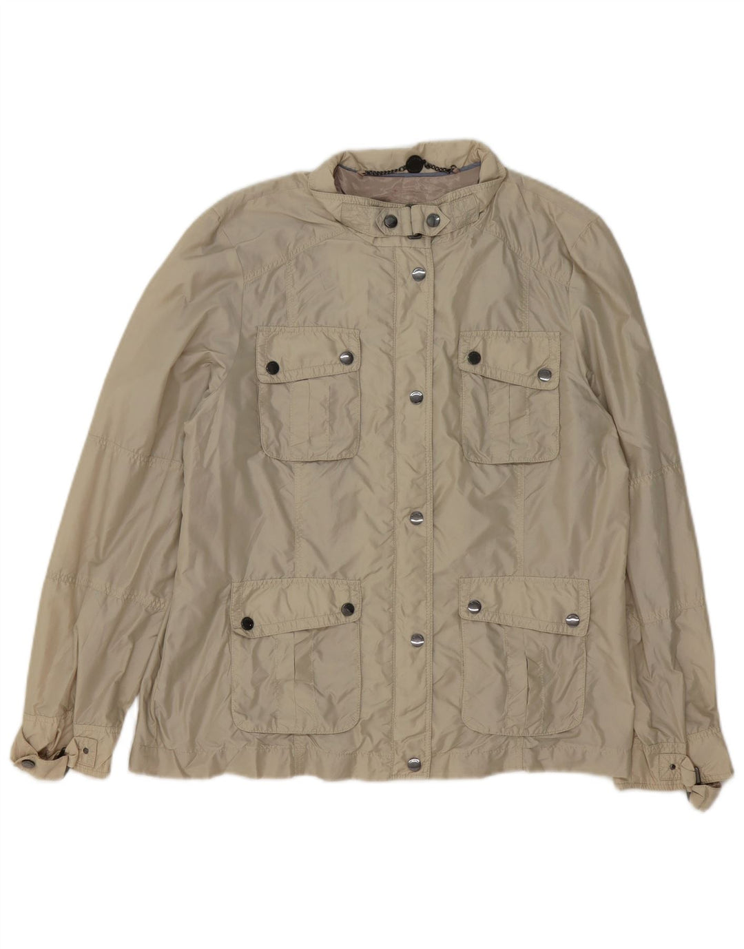 Autograph Damen-Utility-Jacke UK 14 Large Beige Polyester