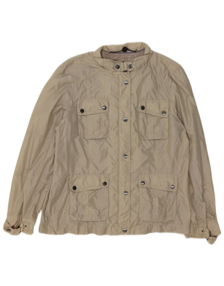 Autograph Damen-Utility-Jacke UK 14 Large Beige Polyester