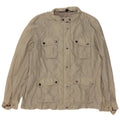 Autograph Damen-Utility-Jacke UK 14 Large Beige Polyester