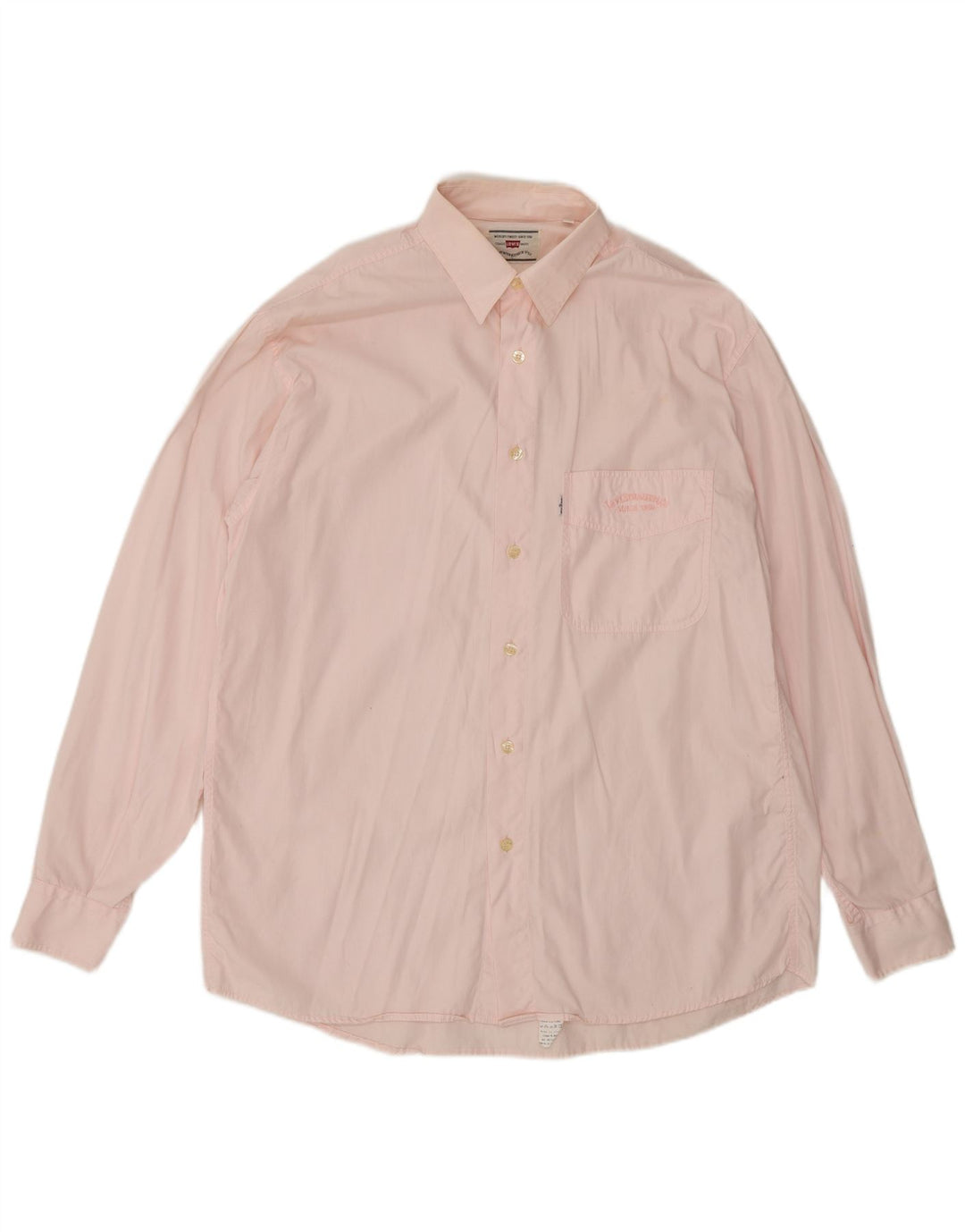 LEVI'S Herren-Hemd, mittelrosa, Baumwolle, klassisch