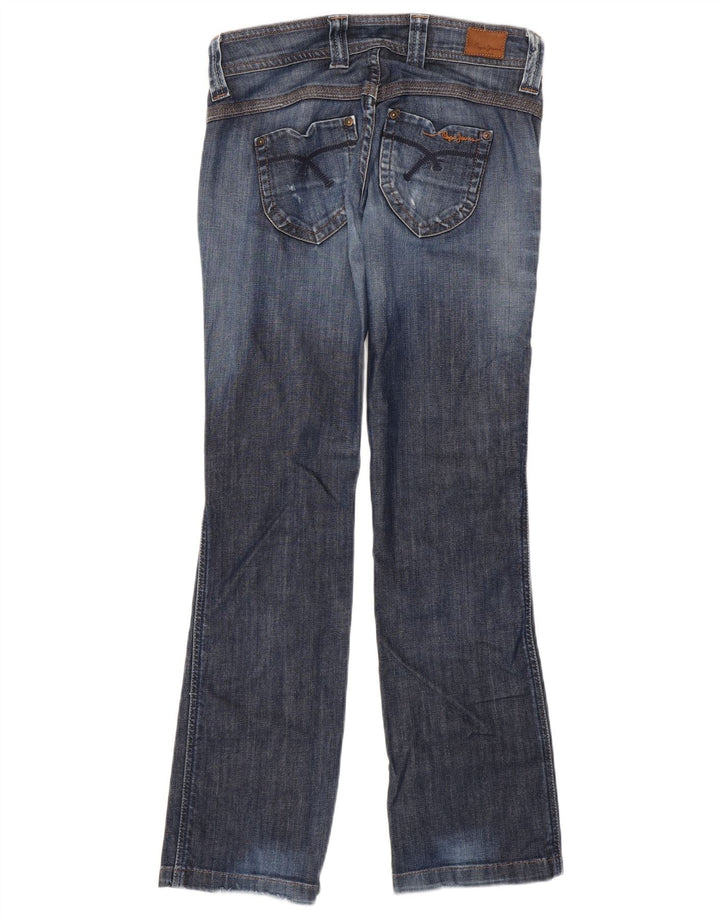 PEPE Jeans Damen Bootcut Jeans W27 L32 Blaue Baumwolle