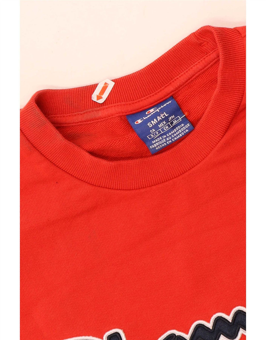 Champion Herren-Sweatshirt mit Grafik, Größe S, Rot