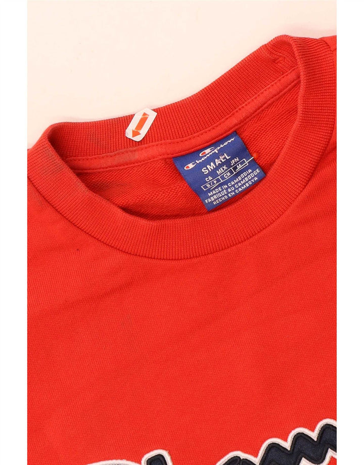 Champion Herren-Sweatshirt mit Grafik, Größe S, Rot