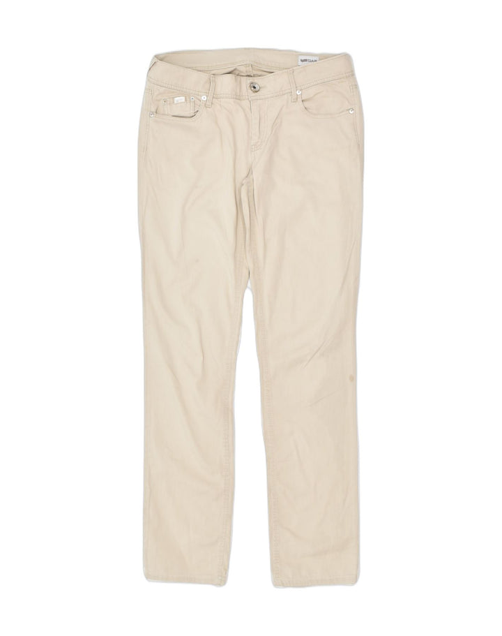 GAS Womens Slim Casual Trousers W32 L30 Beige Cotton | Vintage | Thrift | Second-Hand | Used Clothing | Messina Hembry 
