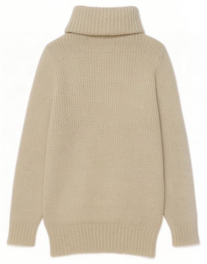 Fiorucci Damen-Pullover mit Rollkragen, EU 40, Mittelweiß, Retro