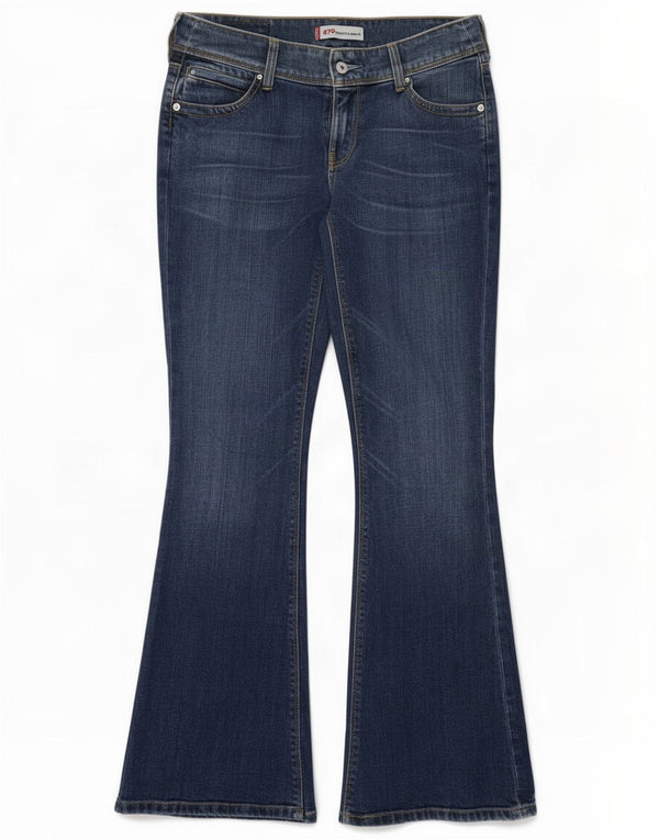 Levi's Damen 479 Booty Flared Jeans W30 L32 Blaue Baumwolle