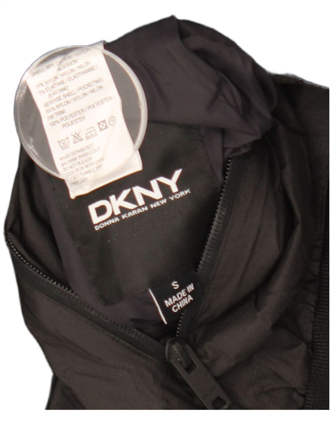 DKNY Herren Bomberjacke UK 36 Small Marineblau Baumwolle