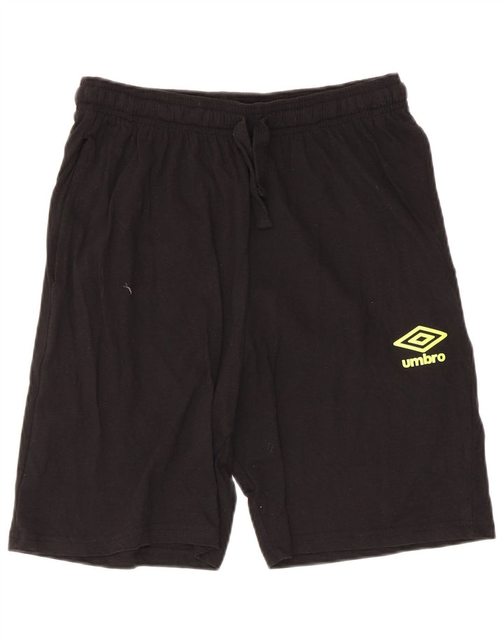 Umbro Herren Graphic Regular Sport Shorts Mittelschwarze Baumwolle