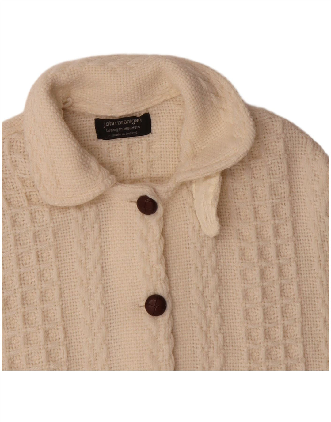 JOHN BRANIGAN Damen Poncho-Pullover, Einheitsgröße, gebrochenes Weiß
