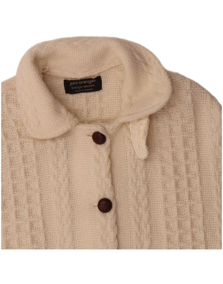 JOHN BRANIGAN Damen Poncho-Pullover, Einheitsgröße, gebrochenes Weiß