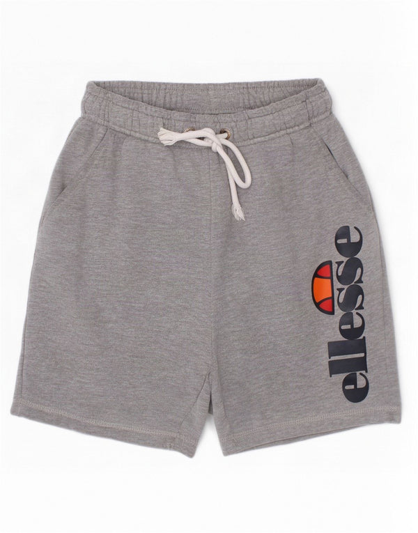 Ellesse Grafik-Sportshorts für Jungen, 10–11 Jahre, grau meliert