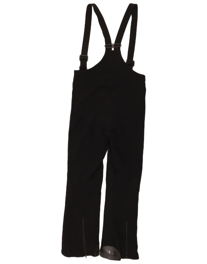 Fila Womens Graphic Latzhose Skihose IT 46 Large Schwarz Polyamid