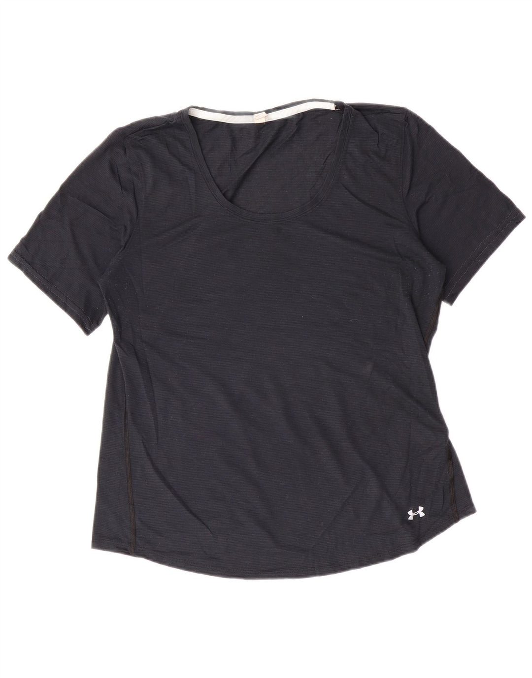 Under Armour Damen T-Shirt Top UK 16 Large Schwarz Polyester