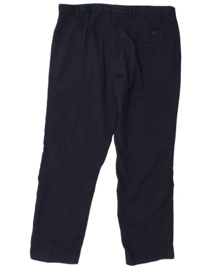 Marks & Spencer Herren-Chinohose mit normaler Passform, W36 L31, marineblaue Wolle