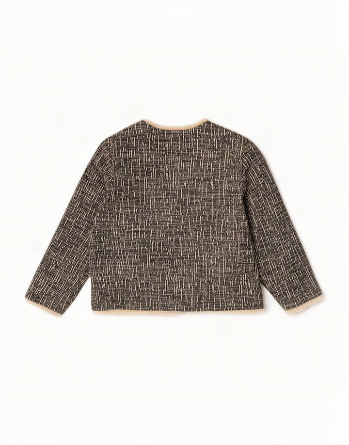 Marks & Spencer Damen-Blazerjacke mit 3/4-Ärmeln, Gr. 14, Größe L, Grau meliert