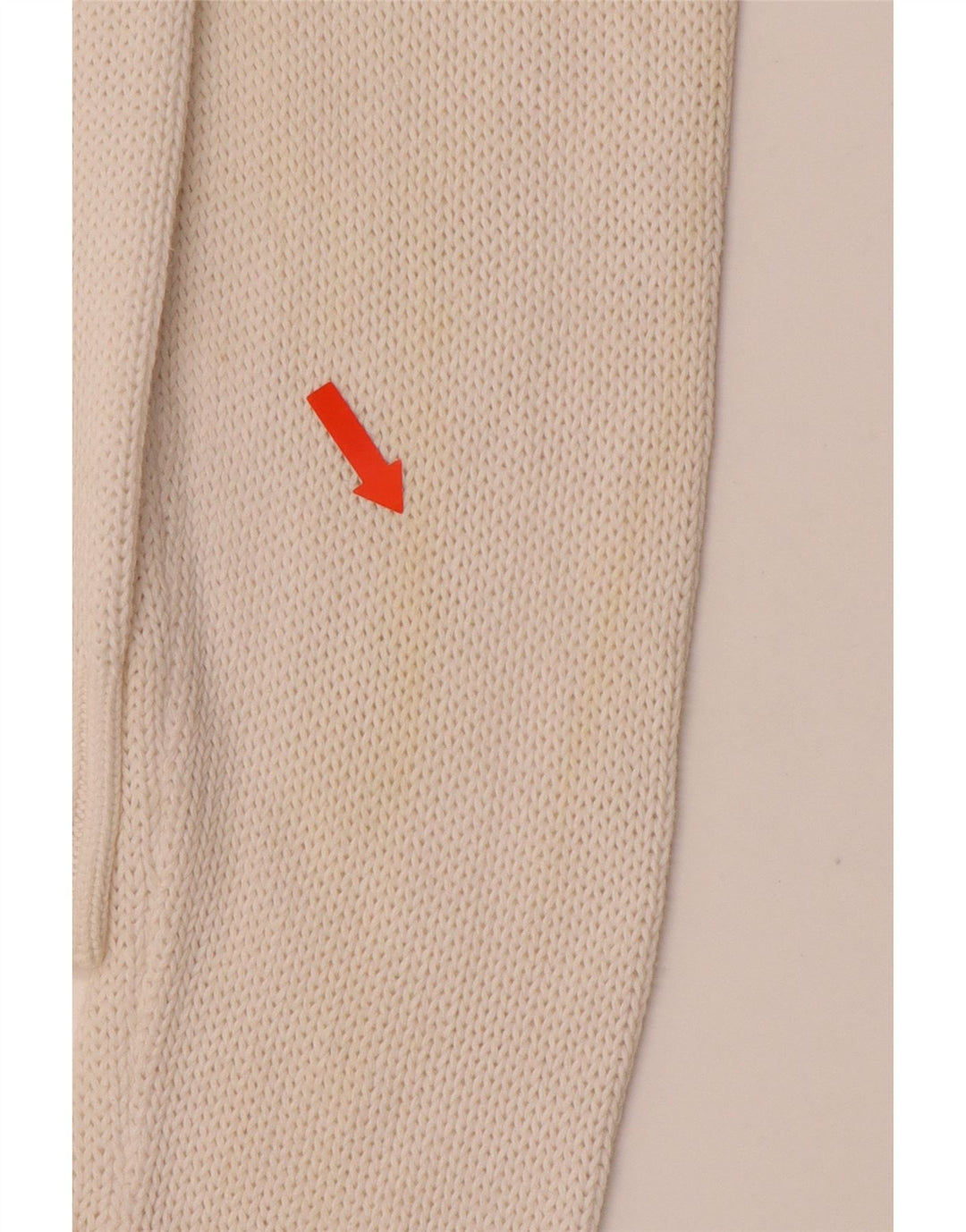 ARMANI JEANS Damen-Pullover mit V-Ausschnitt, UK 16, Größe L, weiße Baumwolle